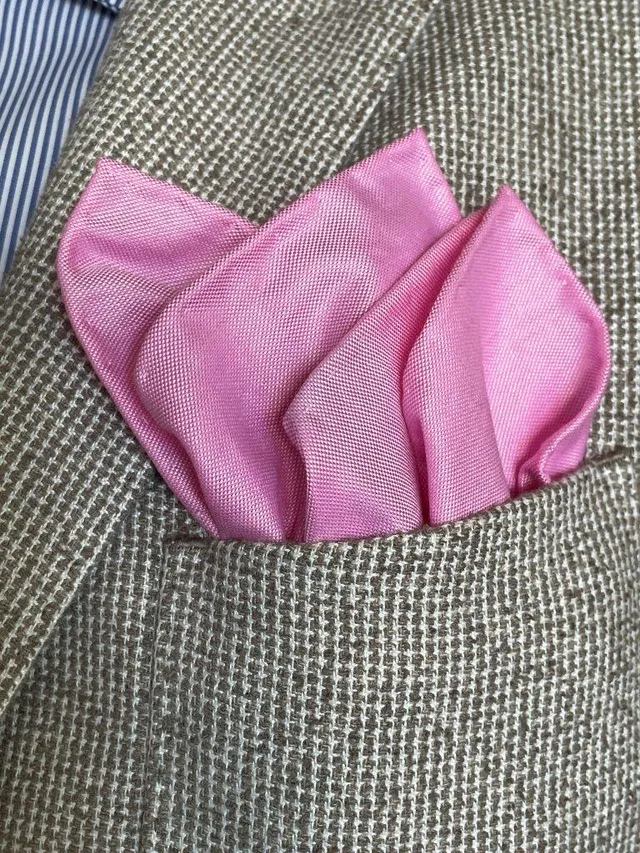 hemley-einstecktuch-baumwolle-uni-rosa-30-x-30-cm image 1