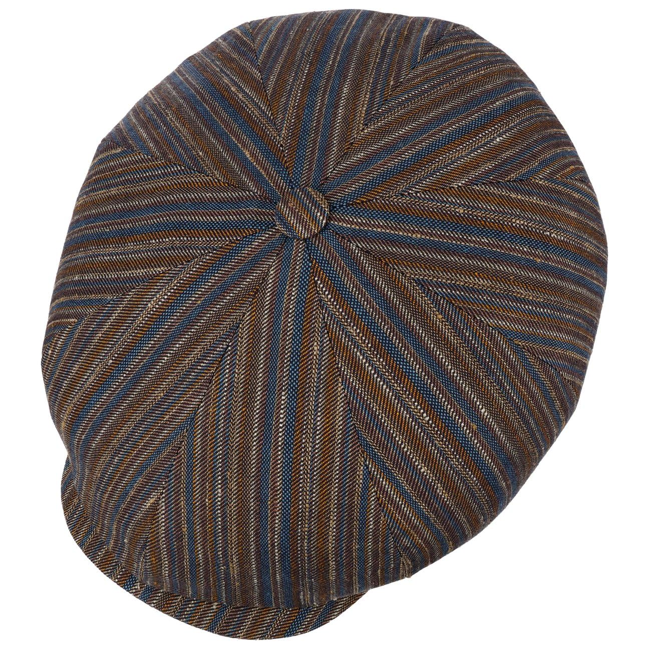 stetson-stripe-barista-8-panel-flatcap-schirmm-tze-gestreift-mehrfarbig-made-in- image 2
