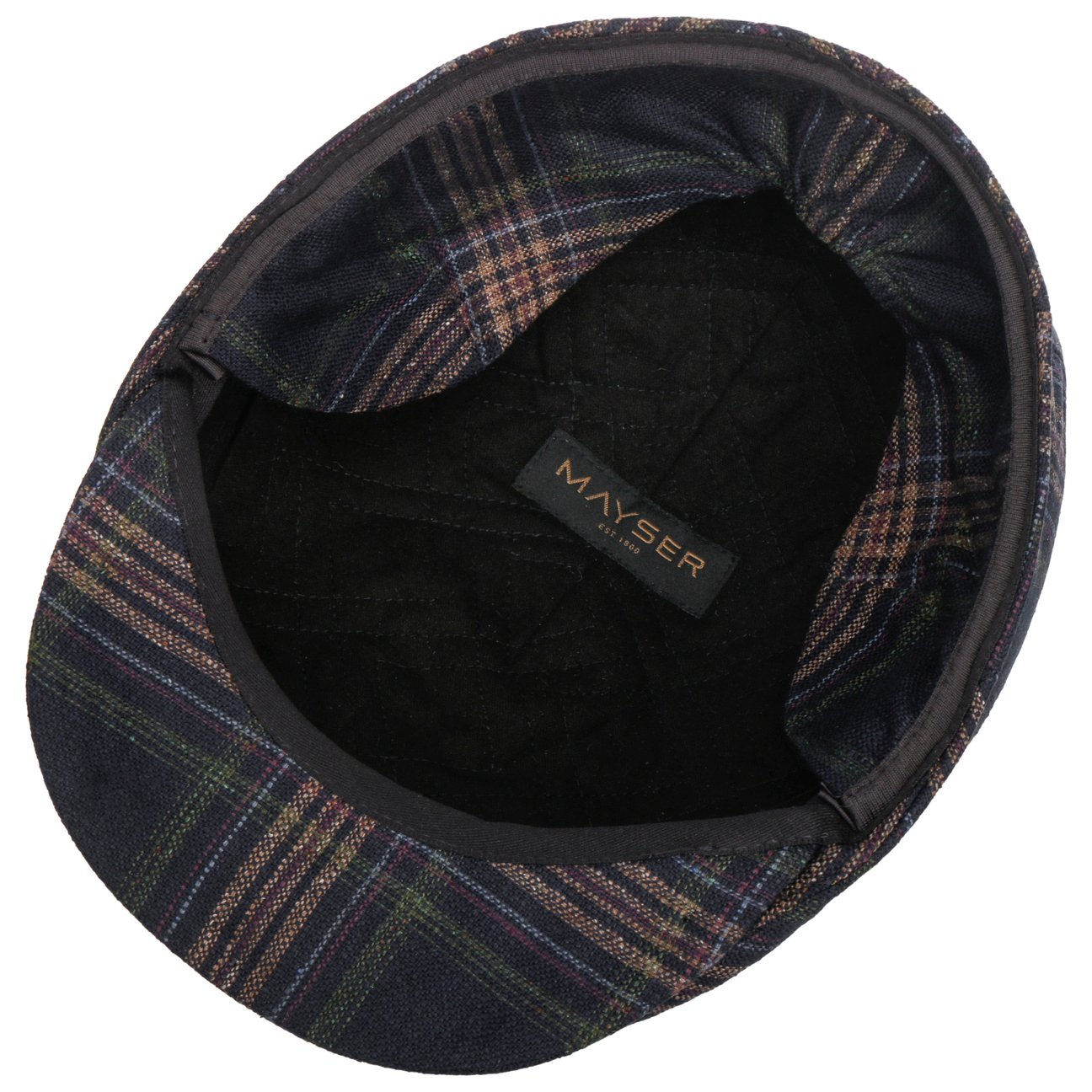 mayser-simon-plus-flatcap-mit-ohrenklappen-aus-seide-im-karo image 5