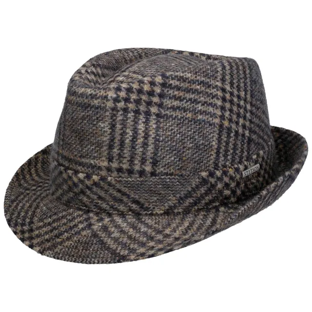 stetson-teton-wollhut-trilby-karomuster-schurwolle-made-in-italy-unisex image 1