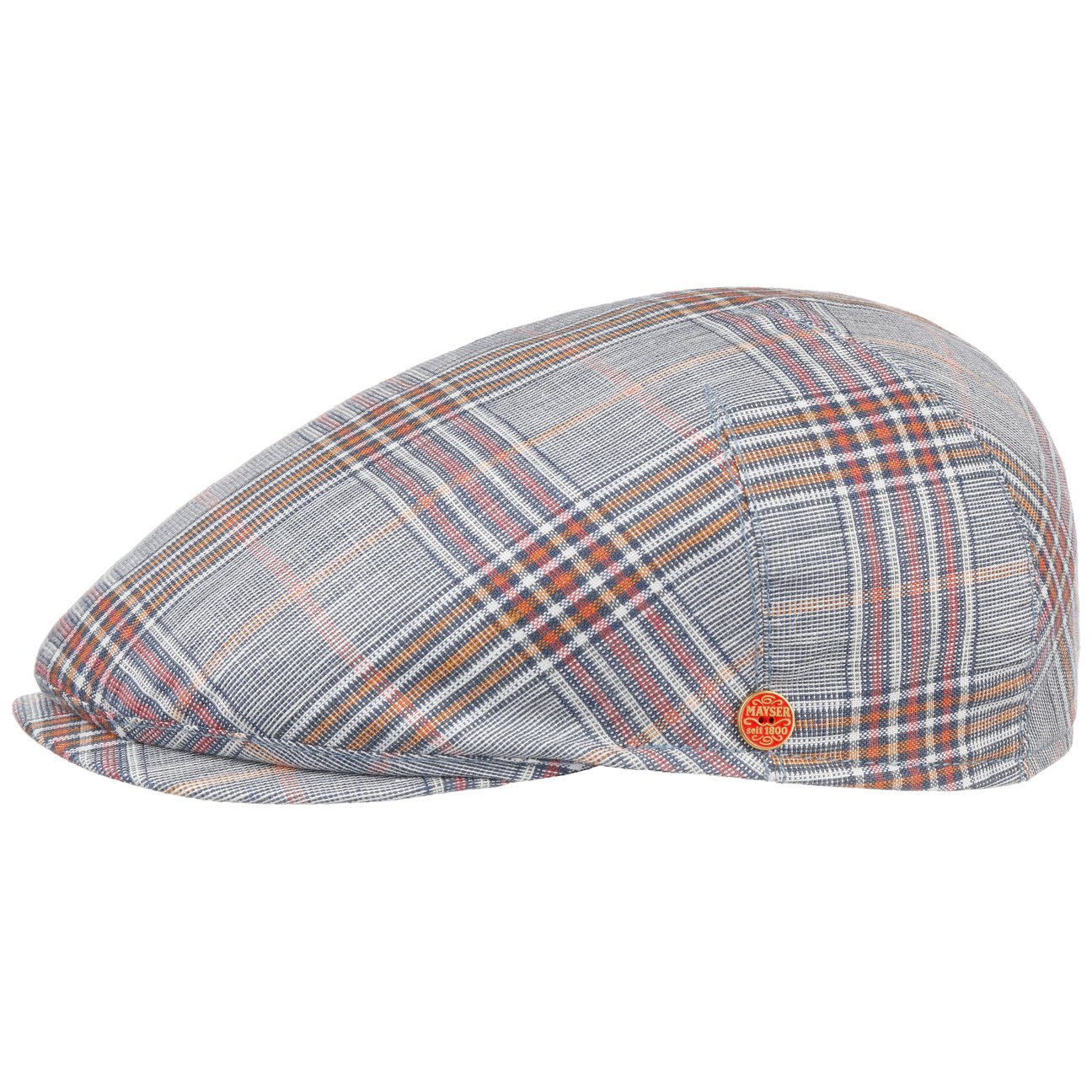 mayser-sidney-superior-leinen-check-flatcap-f-r-herren image 2