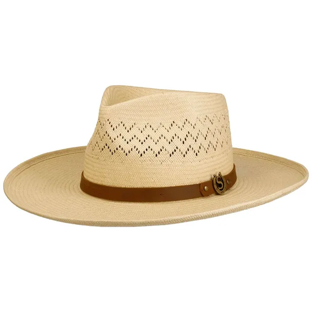 stetson-salcott-outdoor-toyo-strohhut-naturfarbener-sonnenhut-mit-lederband image 1