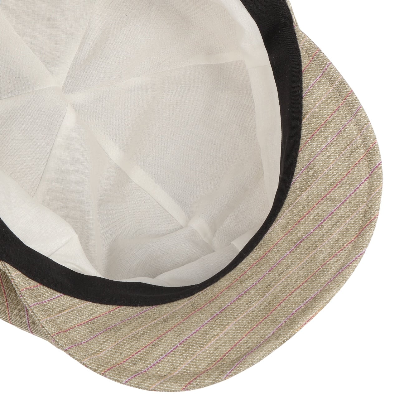 mayser-anja-stripes-leinen-ballonm-tze-damen-baker-boy image 3