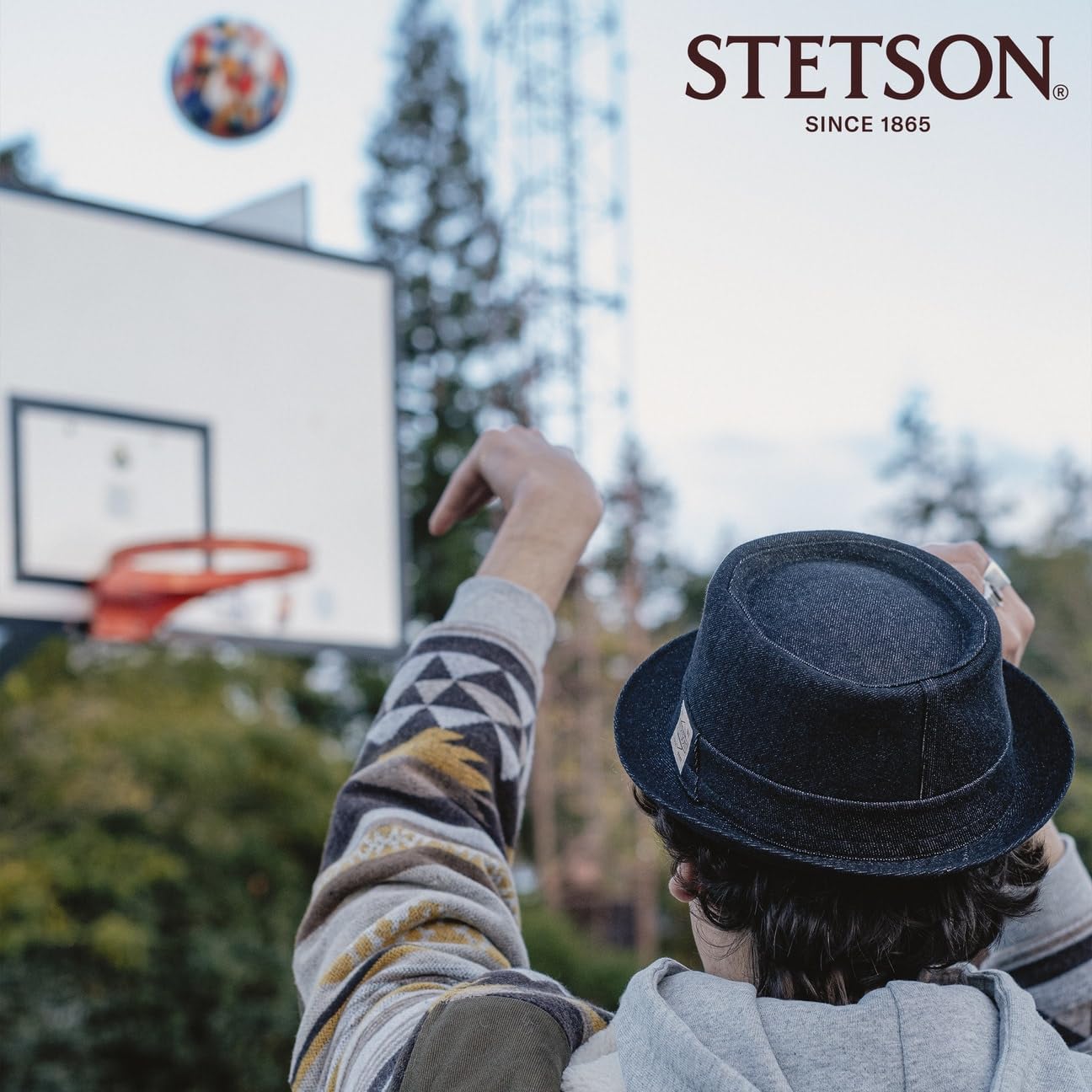 stetson-sustainable-denim-pork-pie-hut-made-in-italy image 2