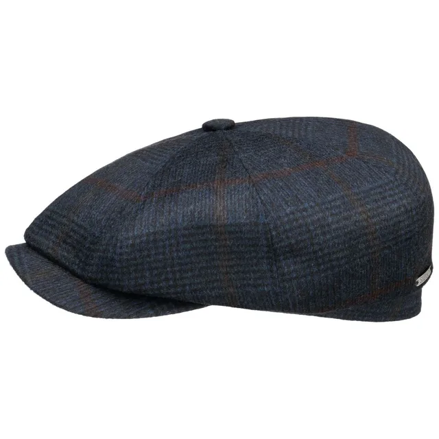 stetson-hatteras-cashmere-check-flatcap-prince-of-wales-herren image 1
