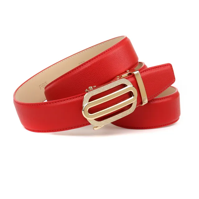 anthoni-crown-damen-automatikg-rtel-rot-3-5-cm-goldfarbene-schlie-e-4ulf66 image 1