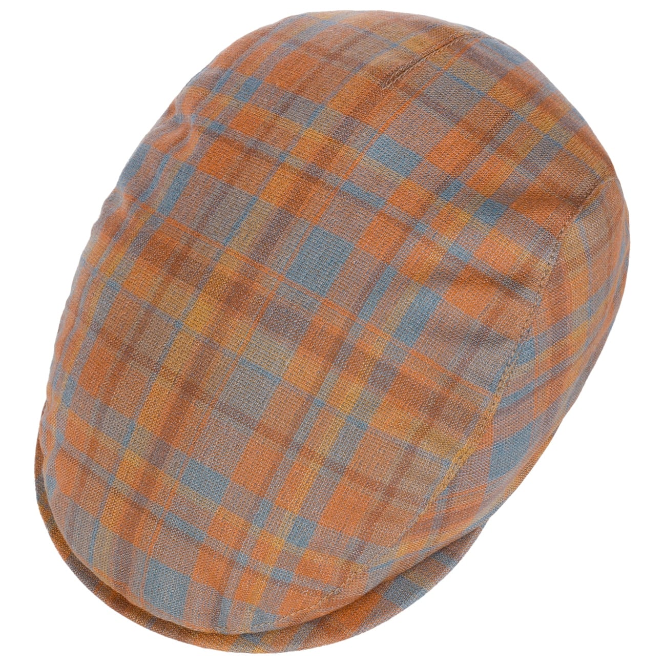 mayser-frankie-superior-wool-silk-flatcap-mit-karomuster image 3