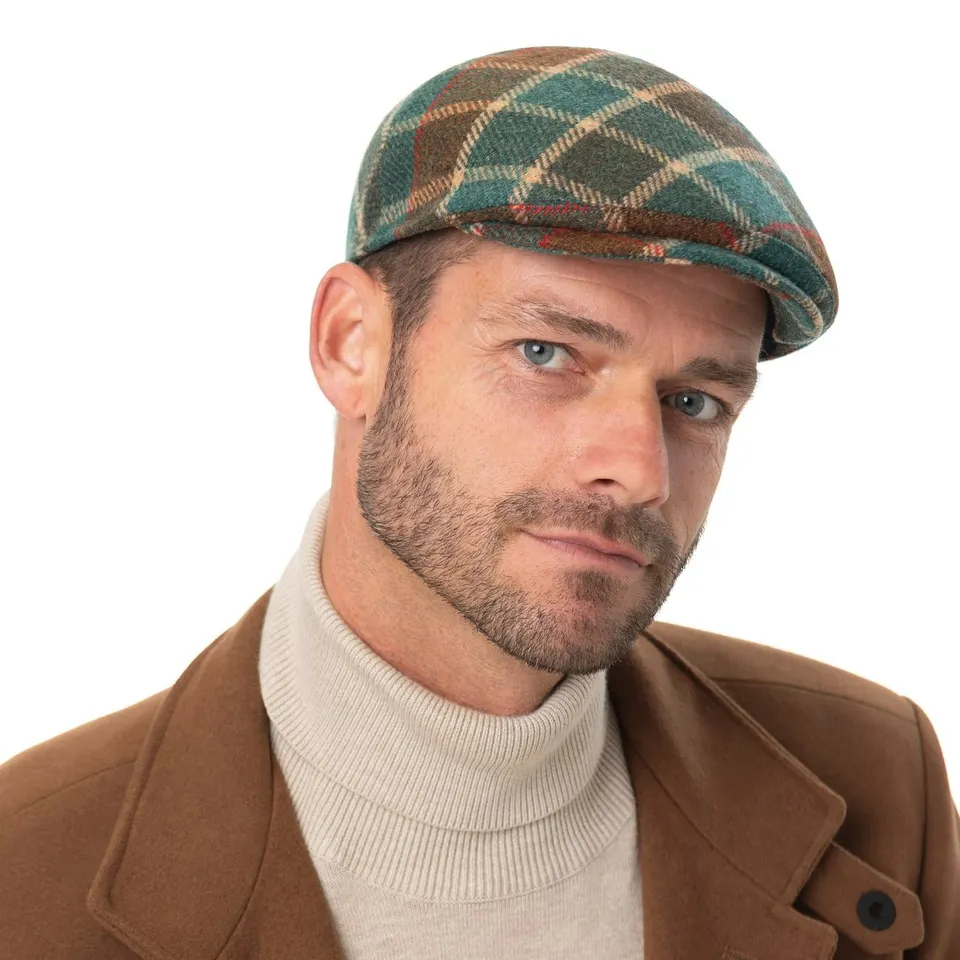 mayser-sidney-big-colour-check-flatcap-aus-schurwolle image 1