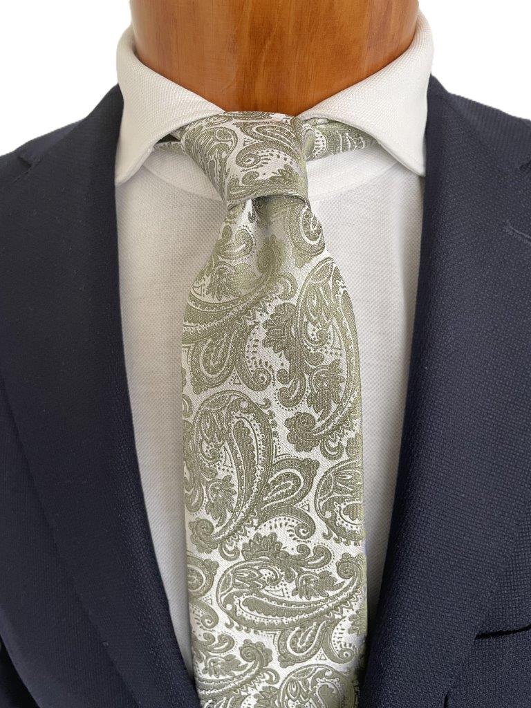hemley-seidenkrawatte-paisley-gr-n-festlich-7-5-x-145-cm image 1
