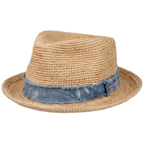 stetson-stratoliner-crochet-raffia-fedora-player-sonnenhut-jeans-band image 7