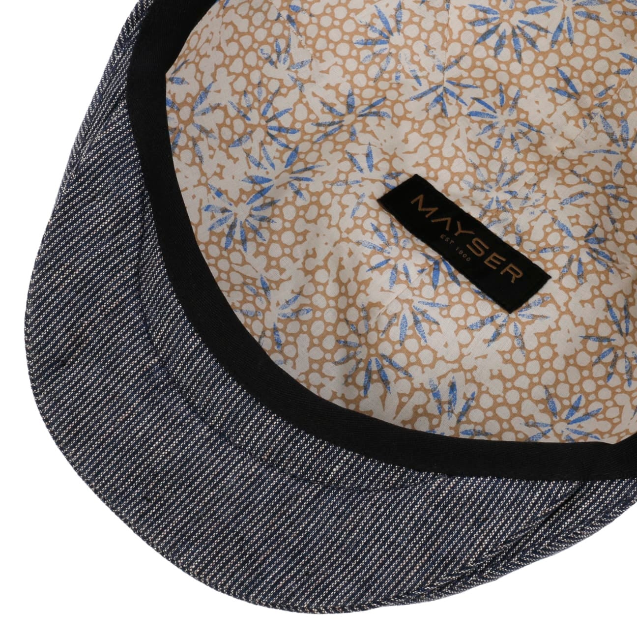 mayser-sidney-leinen-stripes-flatcap-herren image 8