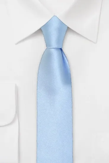 ascot-krawatte-uni-satin-hellblau-seide image 1