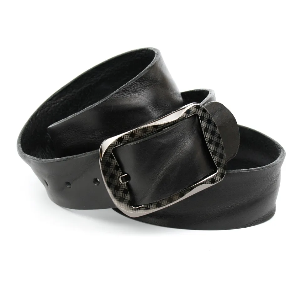 anthoni-crown-vollleder-jeansg-rtel-schwarz-strukturiert-schlie-e-schwarz-metall image 1