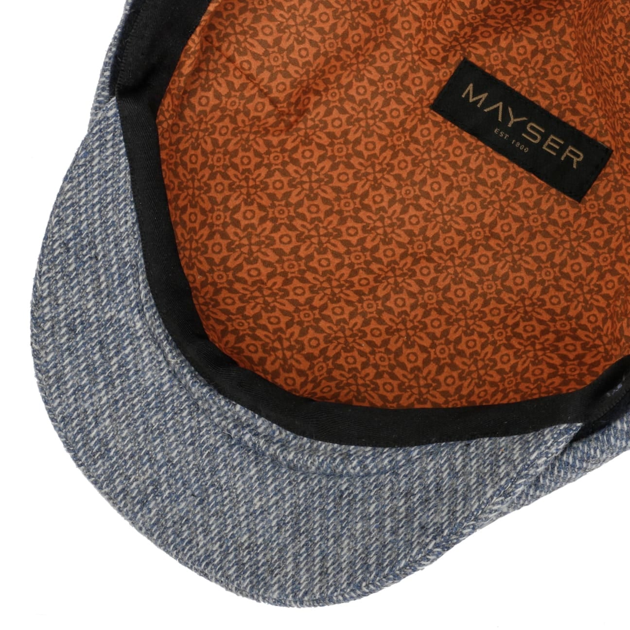 mayser-seven-contrast-edge-flatcap-7-teilige-ballonm-tze-merinowolle image 4