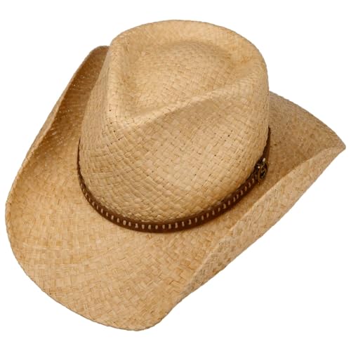 stetson-fair-oaks-western-strohhut-raffia-lederband image 6