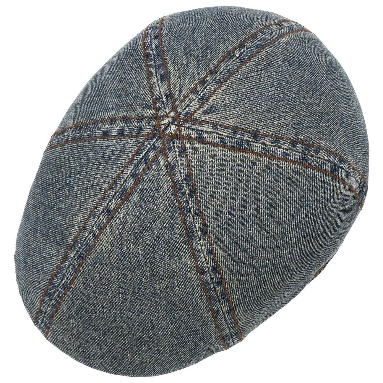 stetson-washed-denim-flatcap-vintage-distressed-schirmm-tze-f-r-herren image 2