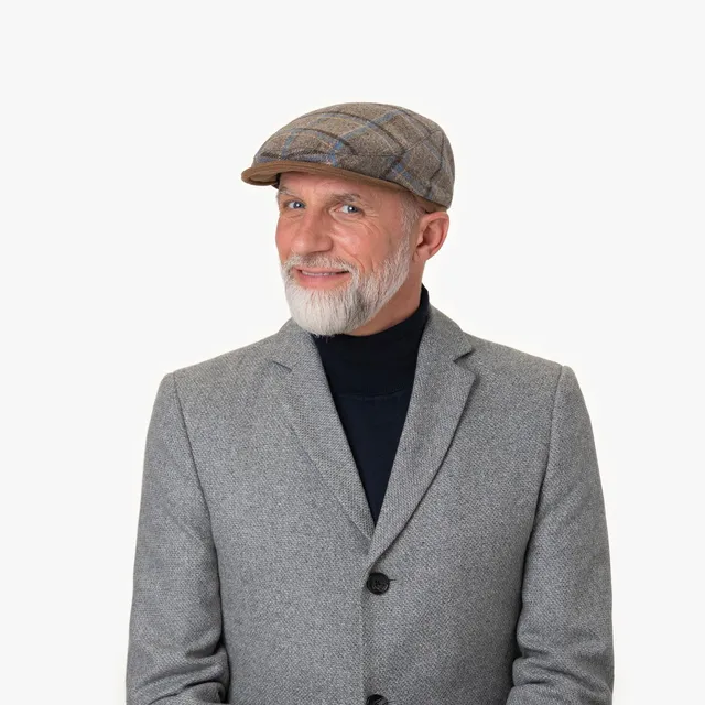 mayser-frankie-soft-casual-flatcap-aus-merinowolle-karo image 1