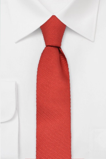 ascot-krawatte-uni-strukturiert-rot-seide-7-5-x-150-cm image 1