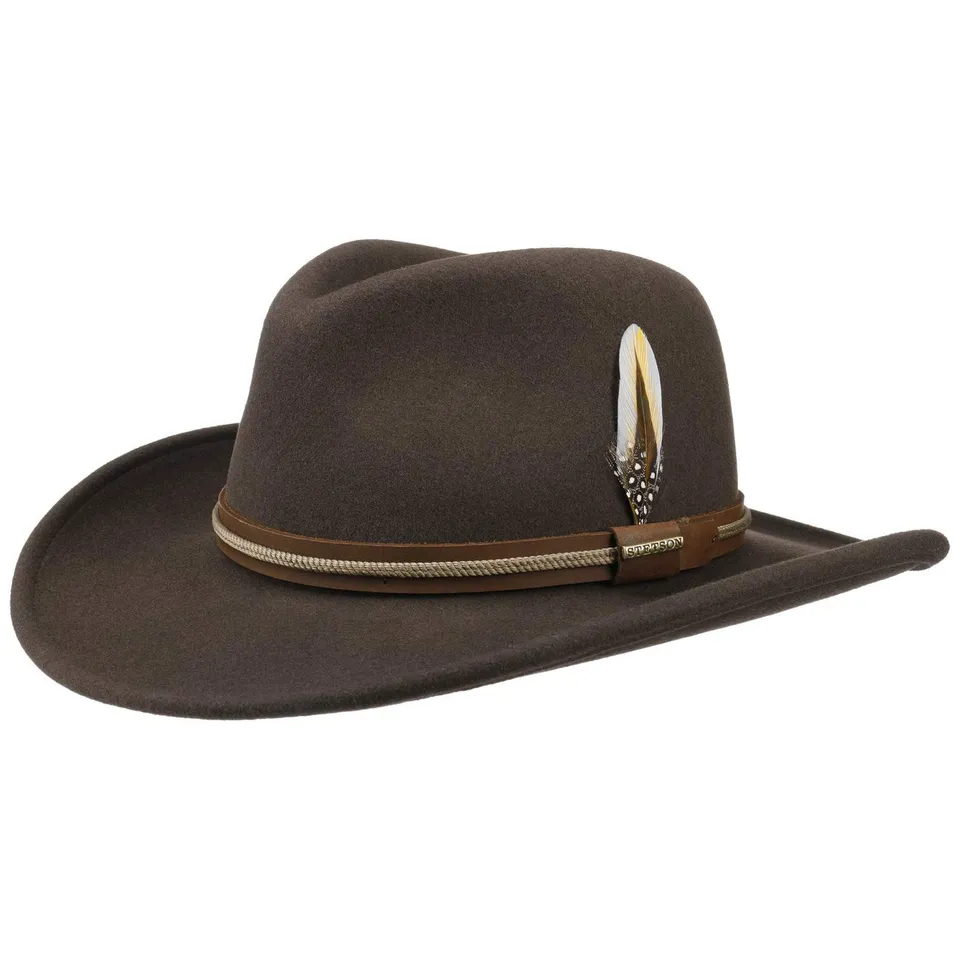 stetson-chasney-western-vitafelt-cowboyhut-made-in-usa-dunkelbraun-s-54-55-cm image 1