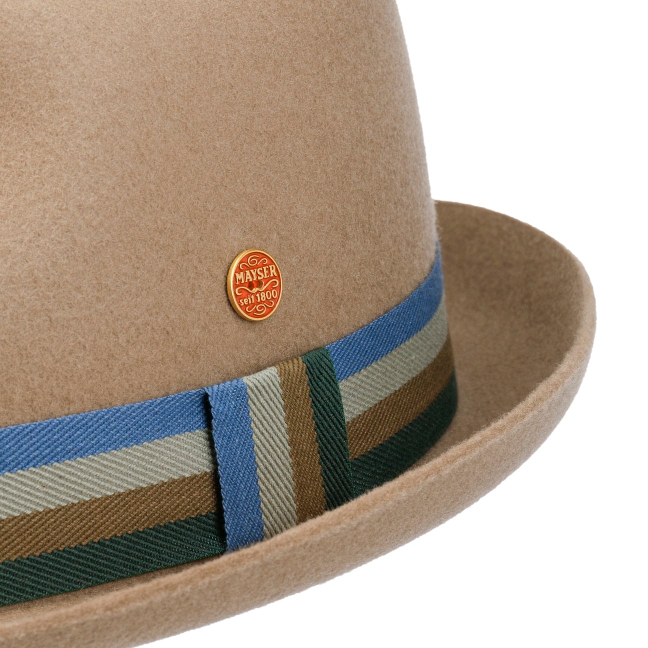 mayser-samu-striped-band-pork-pie-wollhut image 5