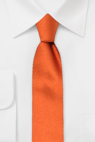 ascot-krawatte-uni-satin-orange-seide-7-5x150-cm image 1