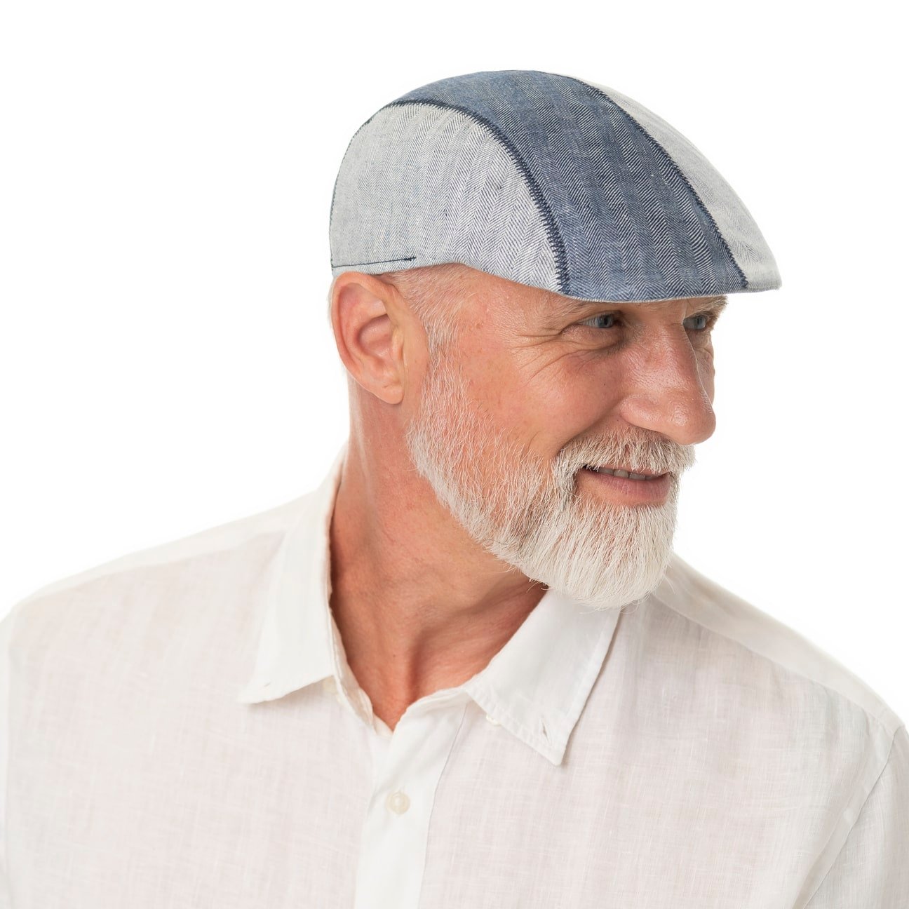 mayser-prince-twotone-leinen-flatcap-herren image 1