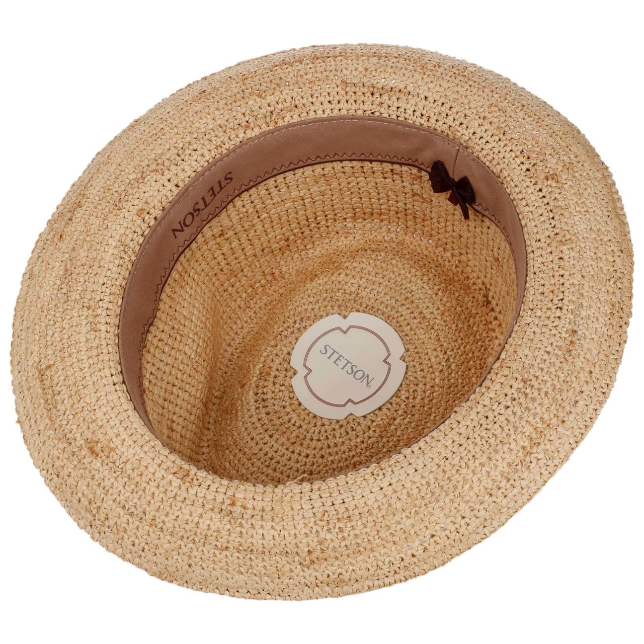 stetson-stratoliner-crochet-raffia-fedora-player-sonnenhut-jeans-band image 5
