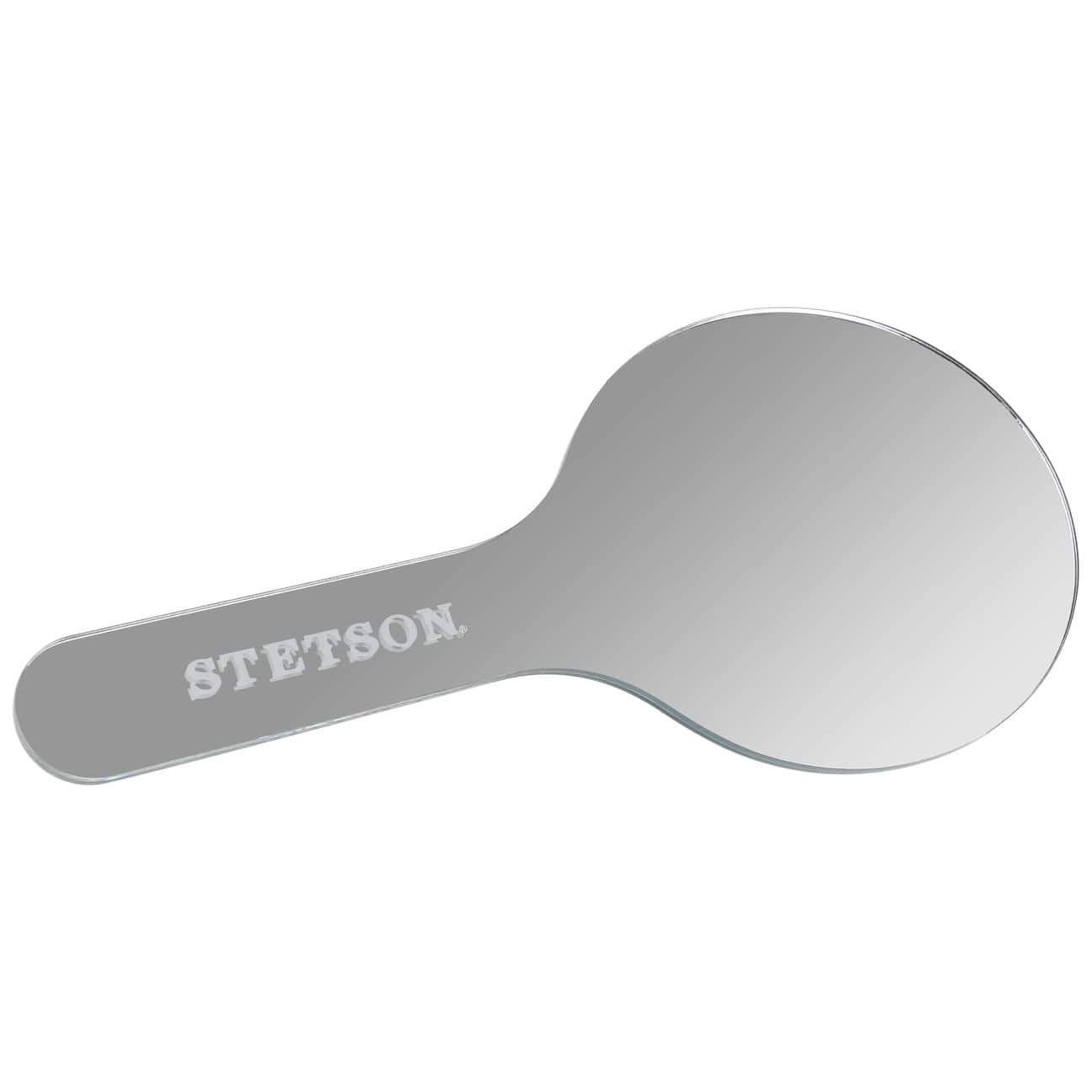 stetson-safety-glass-handspiegel-mit-ledergriff-silber-made-in-germany image 2