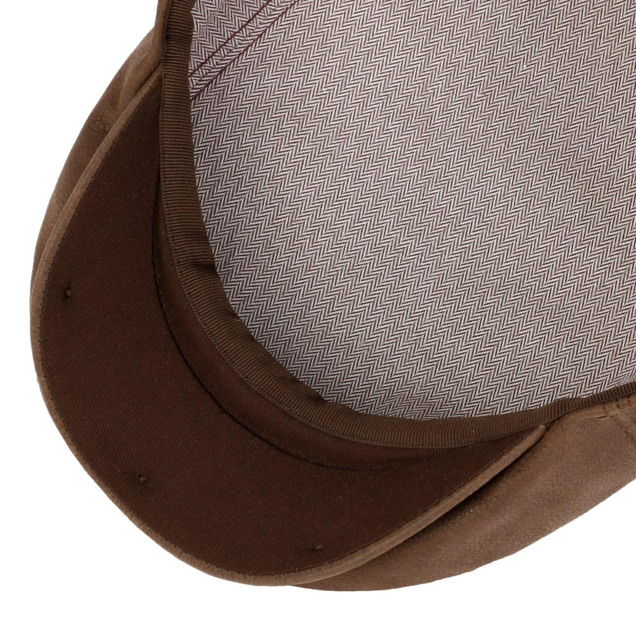 stetson-kent-calf-leather-flatcap-lederm-tze-braun image 4