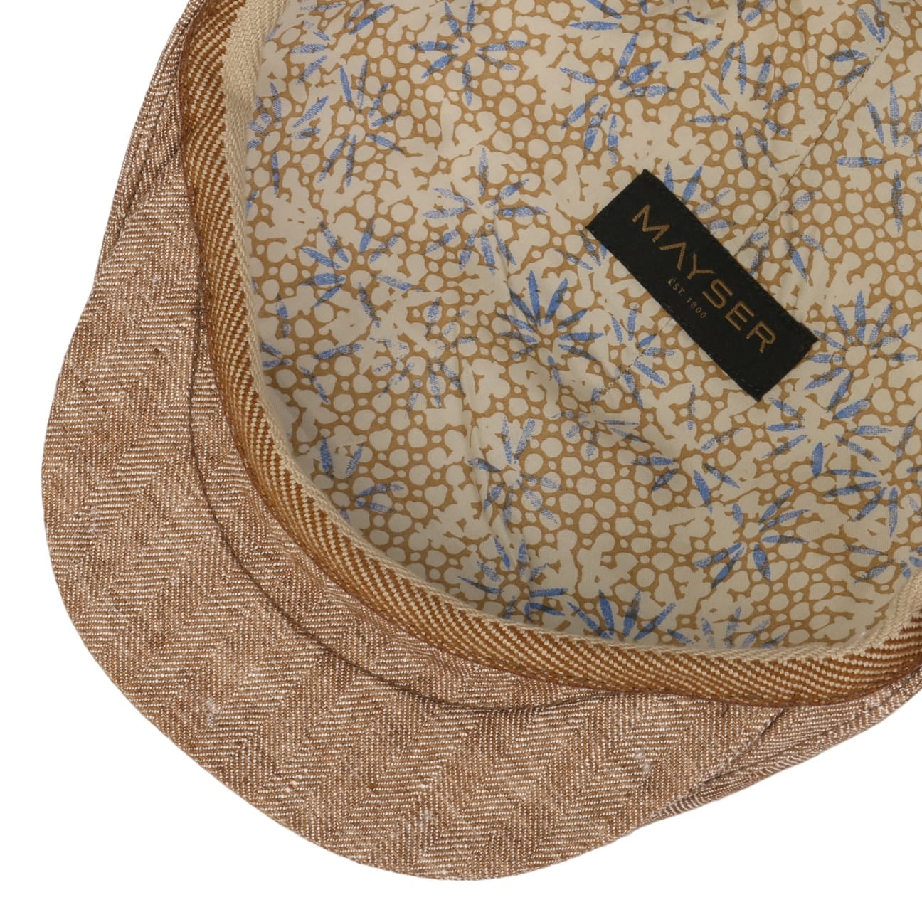 mayser-sidney-herringbone-leinen-flatcap-mit-fischgr-tmuster image 7