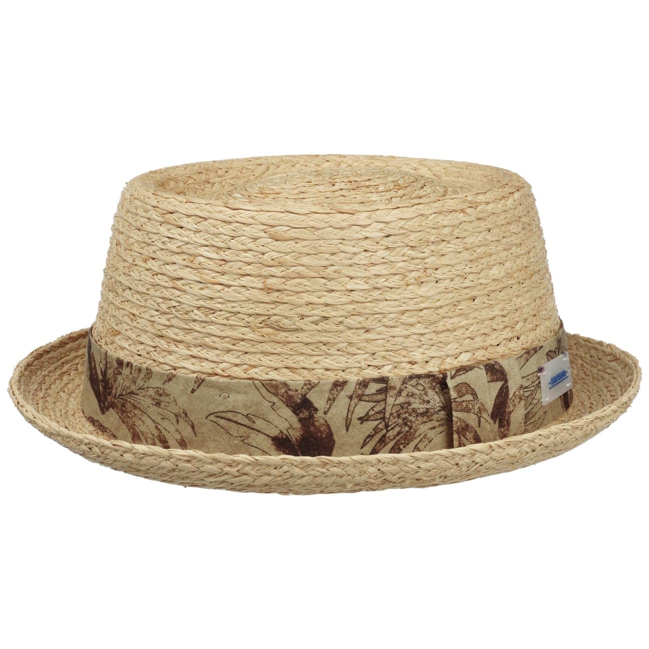 stetson-vilco-sustainable-pork-pie-strohhut-natur-aus-raffiastroh image 1