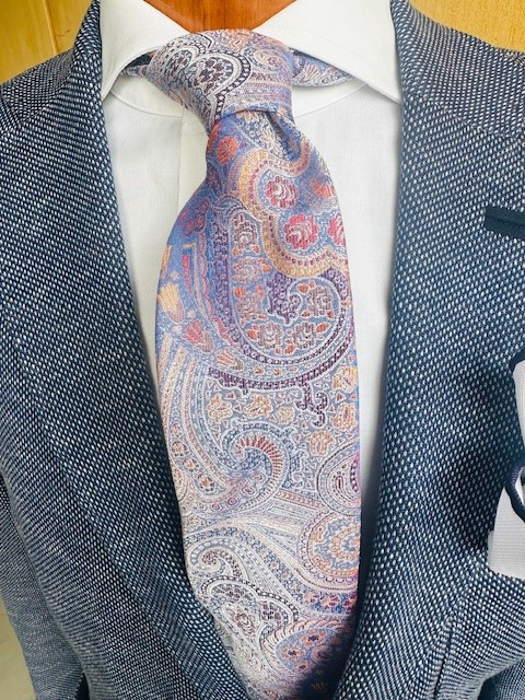 ascot-seidenkrawatte-paisley-sky-rost-camel-beige-7-5-cm-x-150-cm image 1