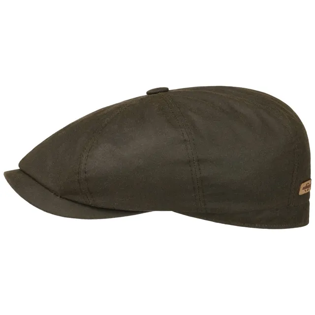 stetson-hatteras-classic-waxed-cotton-flatcap-herren-ballonm-tze image 1