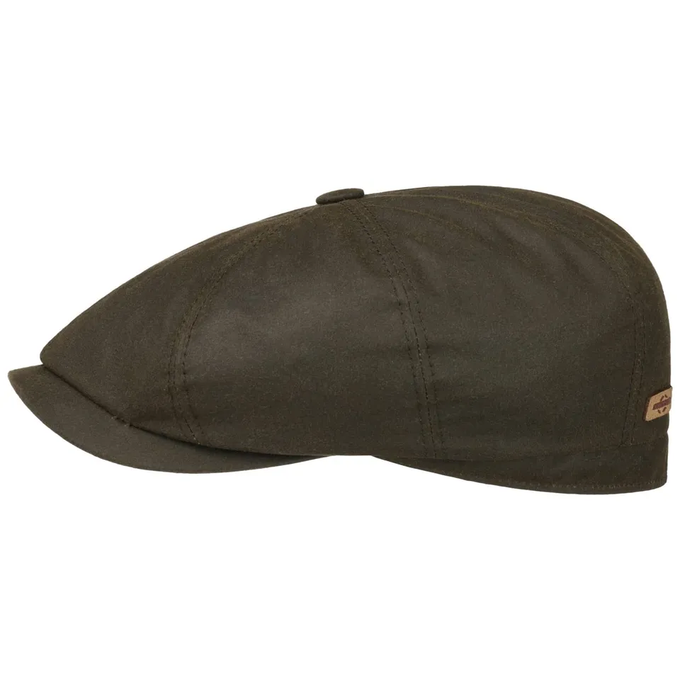 stetson-hatteras-classic-waxed-cotton-flatcap-herren-ballonm-tze image 1