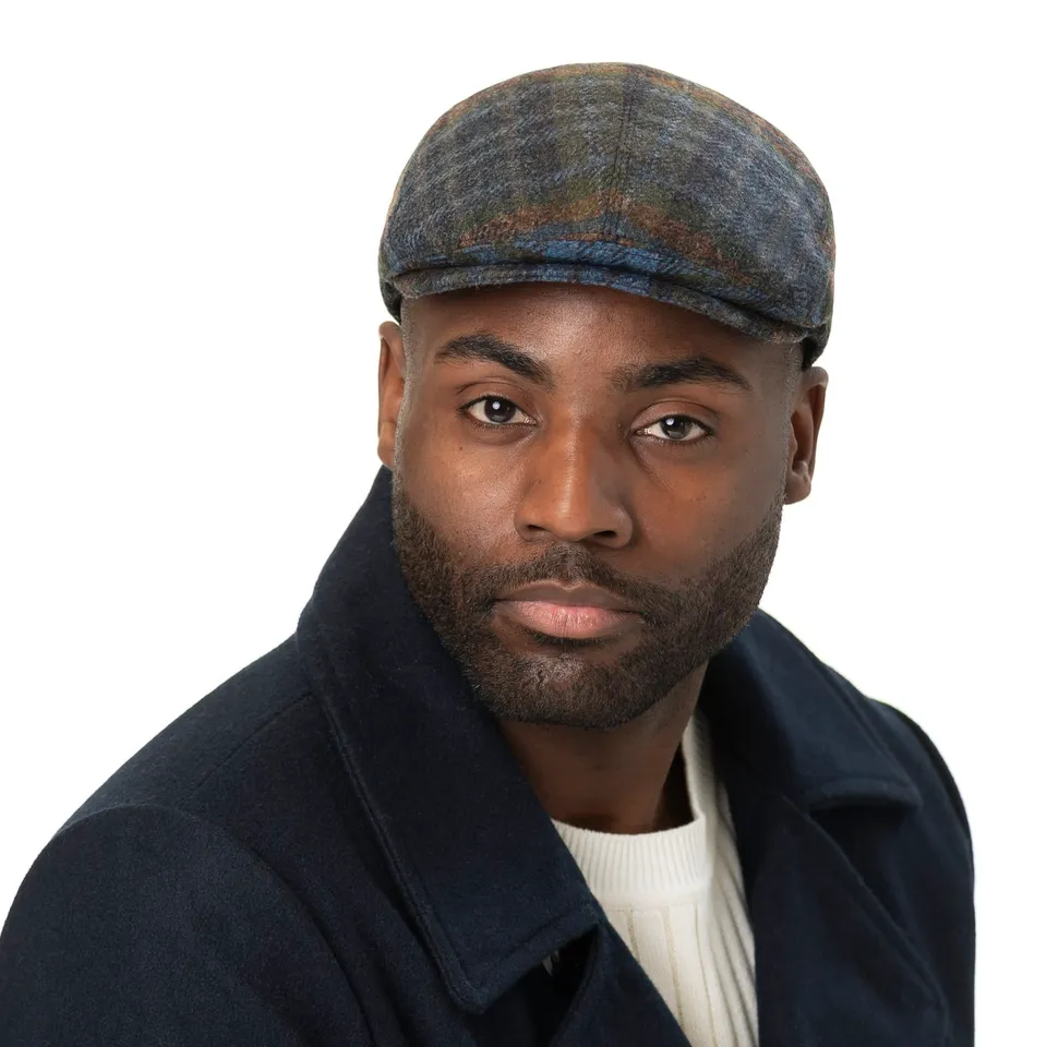 mayser-lennart-check-shetland-flatcap-schurwolle-flatcap-mit-karo image 1