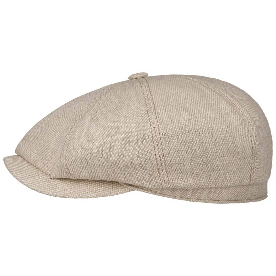 stetson-hatteras-sustainable-uni-twill-flatcap-hellbeige-made-in-eu image 1