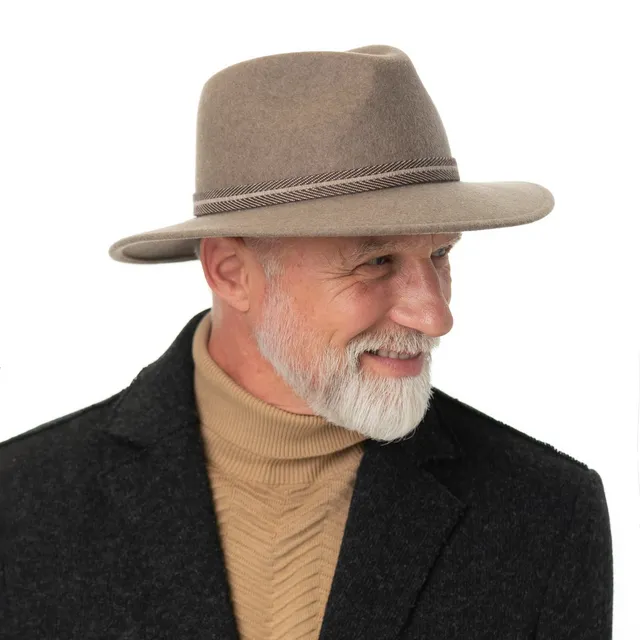 mayser-gedeon-plus-traveller-wollhut-f-r-herren-knautschbarer-regenhut-aus-wollf image 1