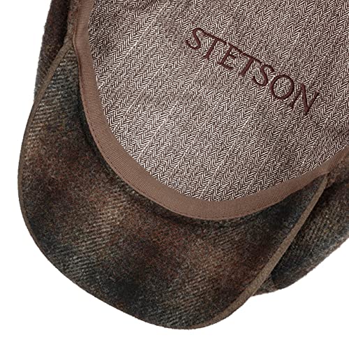 stetson-hatteras-johnny-flatcap-herren-schwarz-beige-57-cm image 7