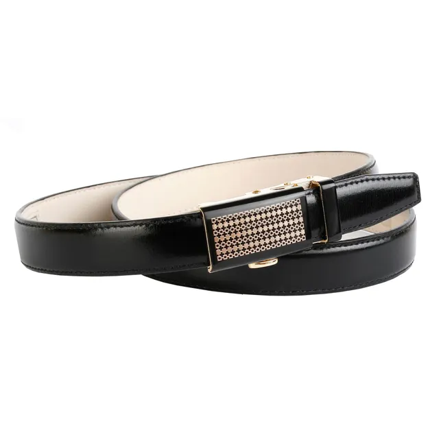 anthoni-crown-45010-damen-lederg-rtel-schwarz-2-5-cm-schmal-automatik image 1