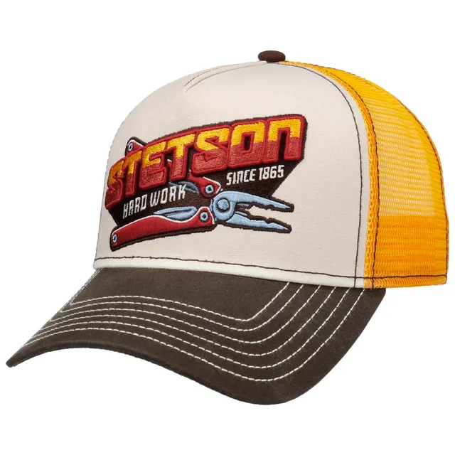 stetson-hard-work-trucker-cap-herren-baumwolle-mesh-curved-brim image 1