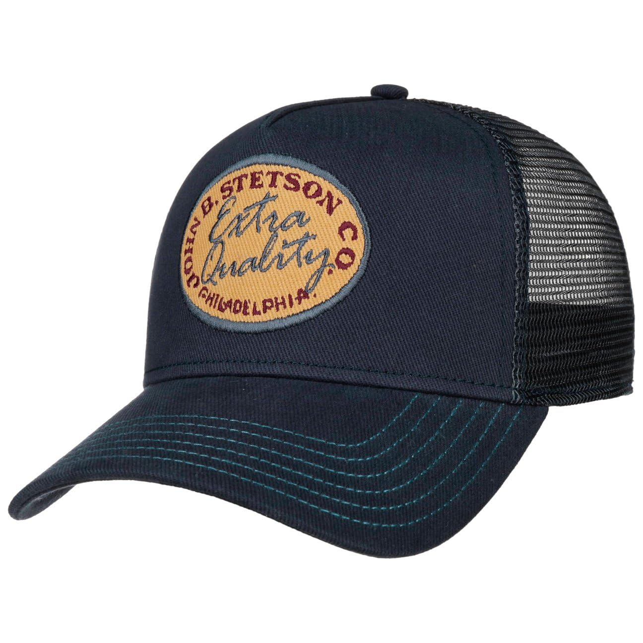 stetson-vintage-brushed-twill-trucker-cap-retro-meshcap image 1