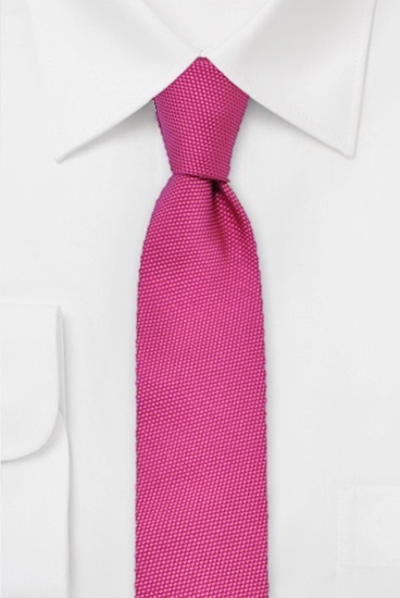 ascot-krawatte-uni-strukturiert-fuchsia-seidenkrawatte-7-5-cm-x-150-cm image 1