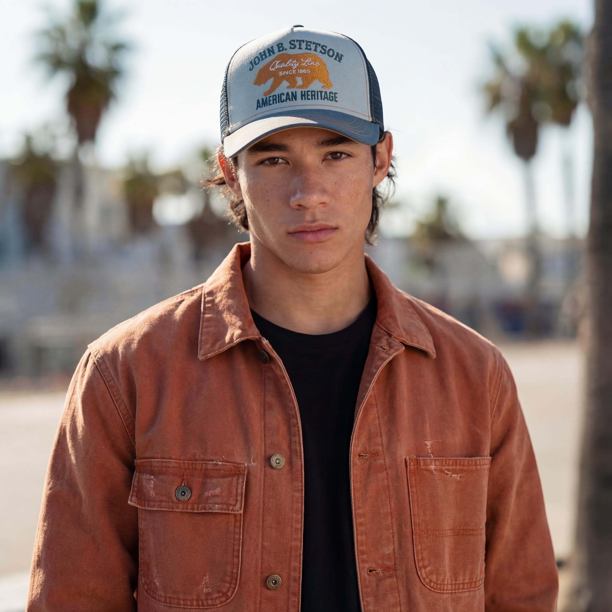 stetson-jbs-bear-trucker-cap-herren-snapback-baseballcap-mit-mesh-einsatz-und-st image 2