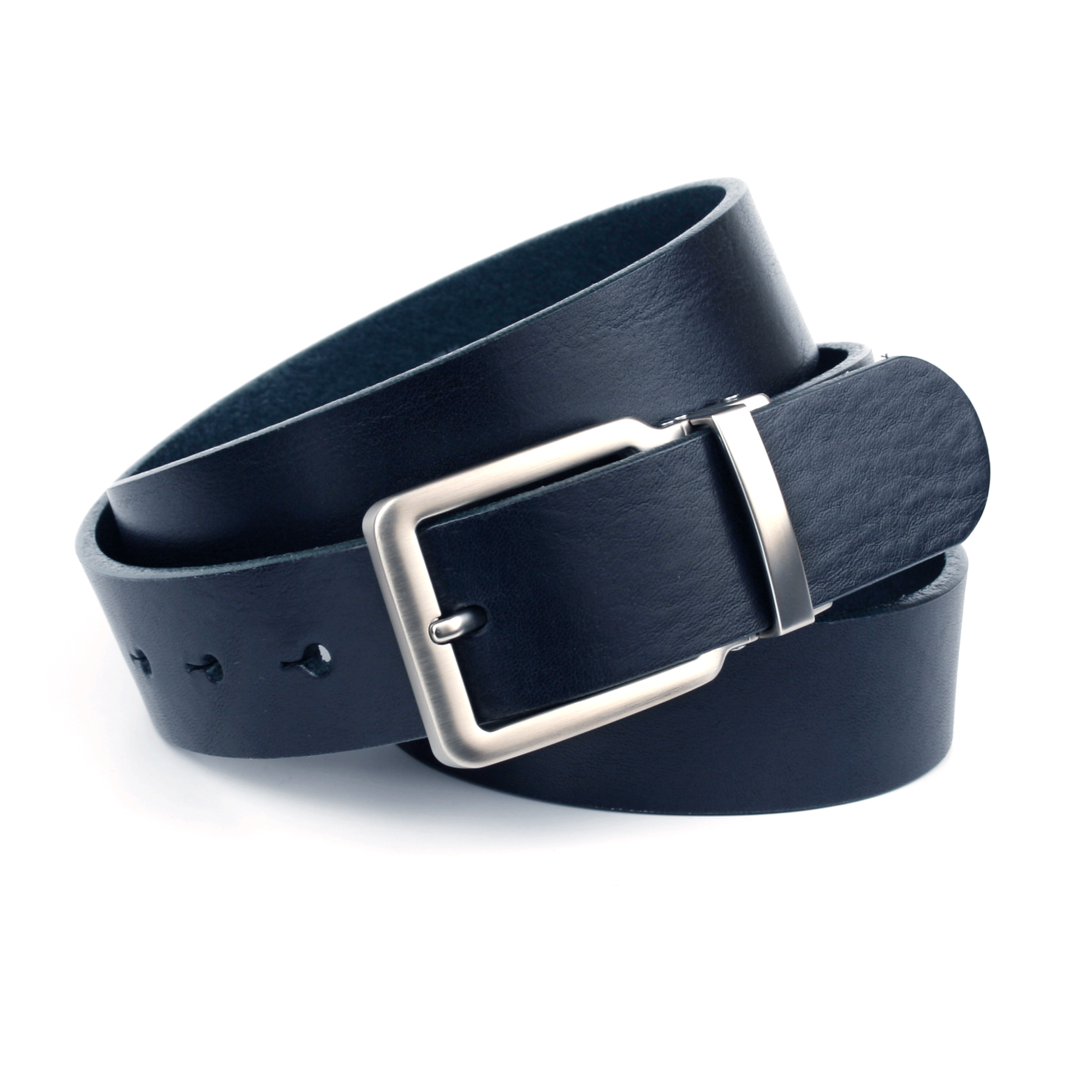 anthoni-crown-volllederg-rtel-herren-dunkelblau-mit-dornschlie-e-1pn-j80 image 1
