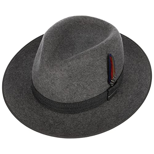 stetson-tarvenco-fedora-wollhut-player-stil-mit-feder-herren image 7