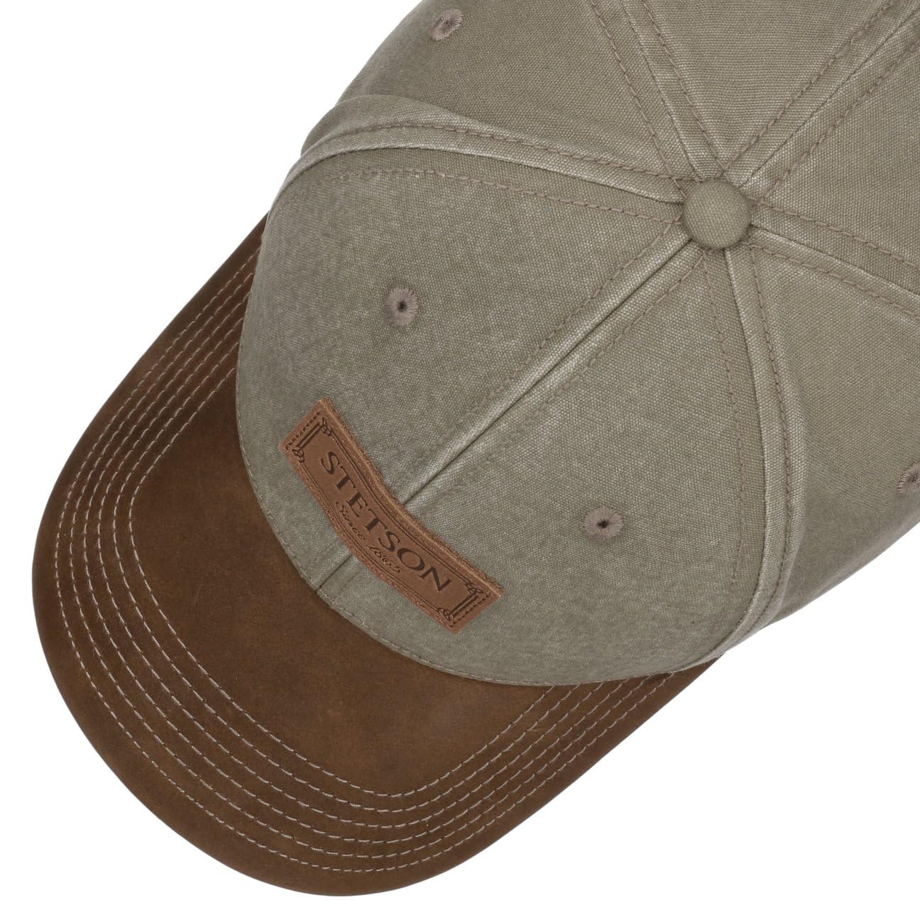 stetson-rustic-baseballcap-6-panel-baumwolle-lederschirm-uv-schutz-40 image 3