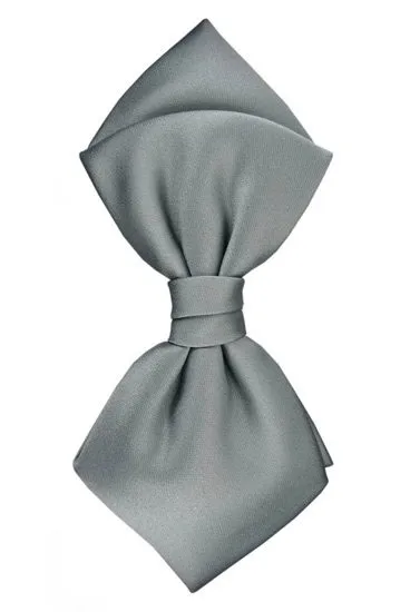 hemley-fliege-seide-satin-napoli-uni-silber image 1