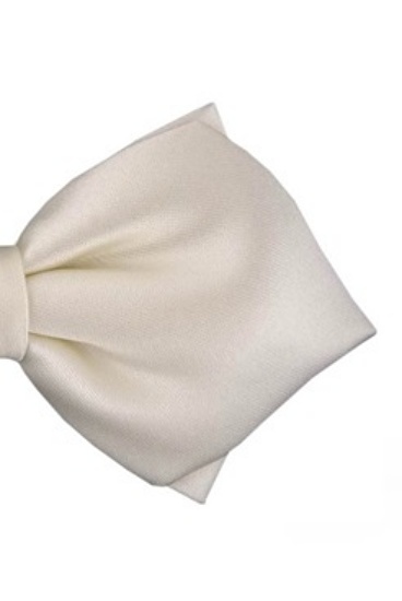 ascot-schleife-uni-satin-spitz-napoli-off-white image 1