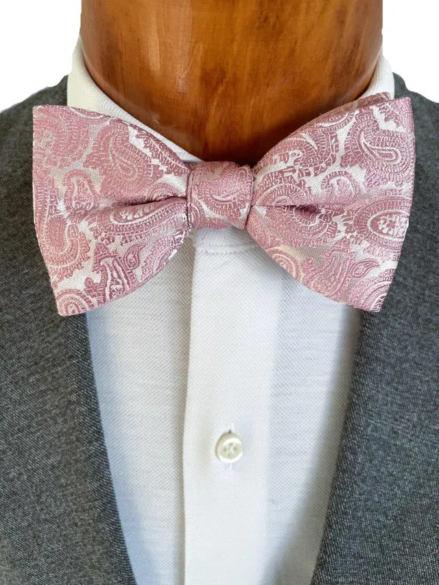 hemley-schleife-seide-paisley-rosa-form-wien-festliche-fliege image 1