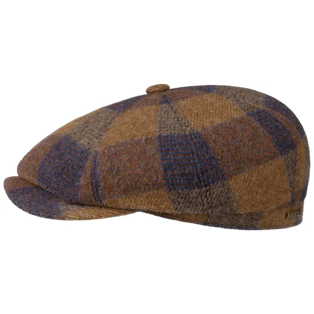 stetson-hatteras-ankeny-wool-check-flatcap-kariert image 1